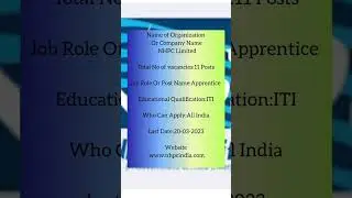 NHPC Recruitment 2023 Apprentice - 11 Posts www.nhpcindia.com Last Date 20-03-2023
