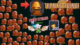 USING 200 THANKSGIVING BELL! + NEW ITEMS! (GONE WRONG) OMG! - Growtopia