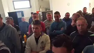 Dipinto di mia creazione, regalato al dr  Barone Diego Planeta, dagli operai della SIS.