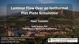 Laminar Flow Over an Isothermal Flat Plate (Simulation)