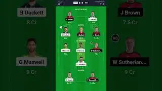 STA VS REN AUSTRALIA T20 BIG BASH LEAGUE DREAM11 #dream11 #dream11prediction #dream11team #cricket