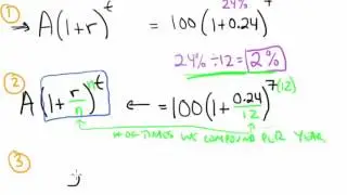 Algebra Lesson #5 Homework Help / Math Lab: Exponential Growth II