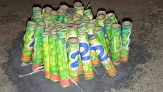 100 sky shorts fire at Once time Diwali Cracker Testing || Bidi Bomb ~ pani Bomb 100% work