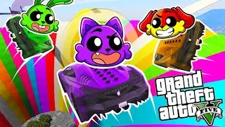 CatNap DESAFIOU os Smiling Critters na CORRIDA VAI E VOLTA do GTA V