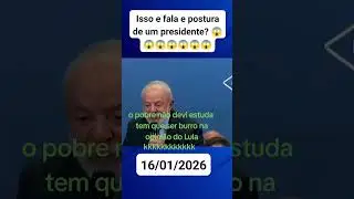 # na  opini&atilde;o do Lula pobre tem que ser burro pobre n&atilde;o nasceu pra estudar nasceu s&oacute; pra trabalhar 