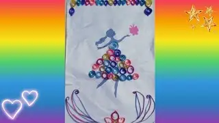 #paperquilling #papercraft How to make easy paper doll quilling