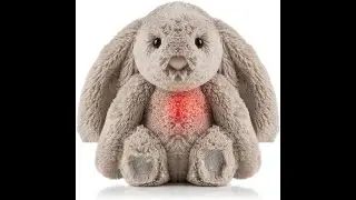 #Callowesse&copy; Dreamy Willow Bunny Baby Sleep Aid with Smart Cry Sensor   6 Comforting Sounds and Soft
