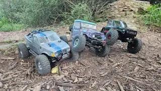 epic trail rock crawling pt.1. ##hobby #rccar #redcat #tinytrucks #axial #rchobbies