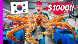 &iexcl;Desaf&iacute;o de mariscos de $1,000 en Corea del Sur! &iexcl;El mercado m&aacute;s grande de Corea!