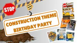 Construction Theme Birthday Party | Styled by WALLOONS