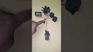 Running a Metal Gear Motor Powering Into New Voltmeter , Buzzer & dc fan motor _ DC Motor#dcmotor