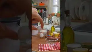 MINI EGG COOKING [ KITCHEN TOY STOVE REAL COOKING ]