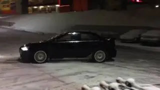 Mitsu Lancer Ralliart flames