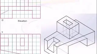 Isometric Drawing part 4 (رسم المنظور الجزء الرابع)