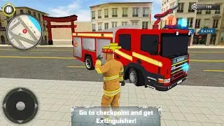 Fire Truck Driving Simulator 2024 - New Mission Challenge - HLO Android Driving