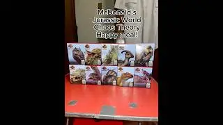 Unboxing Mcdonald&rsquo;s Jurassic World happy meal #mcdonalds #mcdohappymeal #happymeal #jurassicworld