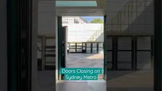 Doors Closing on Sydney Metro #sydneytrains #trains #sydneymetro #shorts