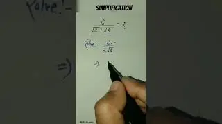 Simplification ❣️#mathsimplification #mathstheseries #maths #shorts