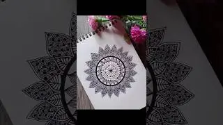 Easy way to draw mandala 🌷🎉#mandalaart #short #shortvideo