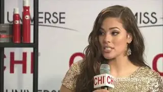 Venus Raj Interviews IMG Model Ashley Graham @ 65th Miss UniverseRed Carpet