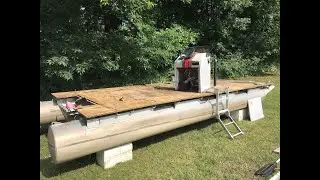OldGuyDIY 3 Hours To Gut Pontoon Boat. Remove Carpet, Seats, Rails, Motor, Aluminum Trim
