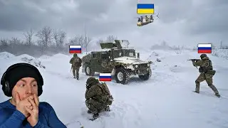 Украинский беспилотник подбил бронемашину &mdash; российским солдатам чудом удалось спастись | Кадры бо...