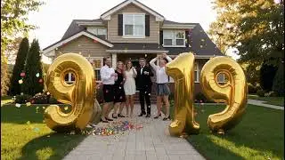 Golden 9th Birthday Magic! ✨ Slow Motion Confetti Bliss | Cinematic Celebration Short#Shorts