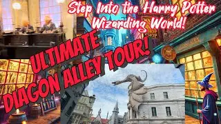 A Quick walk through the Diagon Alley | Dragon Fire, Wand Wonders & Hogwarts Express! 🚂✨