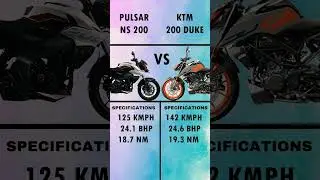 PULSAR NS 200 VS KTM 200 DUKE #shorts #shortfeed #bike
