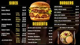 Digital TV Menu Board Showcase | Easy USB Setup + Editable