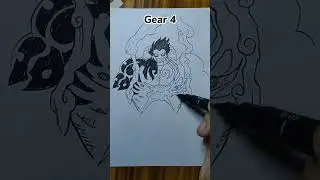 [Luffy] All Gear Transformation 1-5 🔥 #onepiece #luffy #strawhats