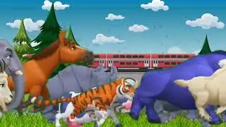 EXTREME Railway Chaos! Animal Stampede Takes Over Tracks