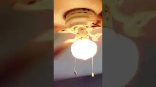 Flashing lights on the wobbly ceiling fan #ceilingfan #wobbling #shorts #music