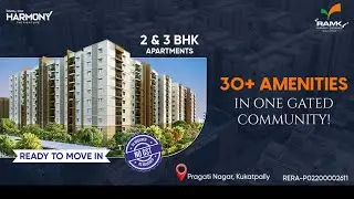 Brand New 3 BHK Flat For Sale at Ramky one Harmony PragatiNagar, Hyderabad | Ready to Move-in