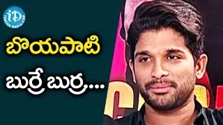Boyapati Sreenu Is A Very Hardworking - Allu Arjun || Sarrainodu Movie || Special Interview
