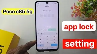 Poco c85 app lock setting | how to app lock poco c85 | poco c85 me app lock kaise kare