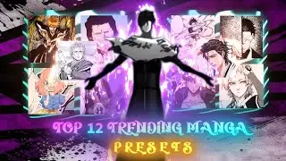 ALIGHT MOTION TOP 12 TRENDING MANGA PRESET G-DRIVE 🖇️ XML+ MATERIALS📍 #alightmotionpresetedit #manga