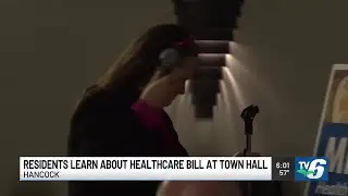 Representative discusses health care bill with residents at town hall in Hancock