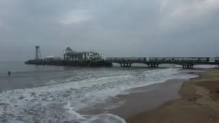 Bournemouth Beach by Drone 24-12-2022