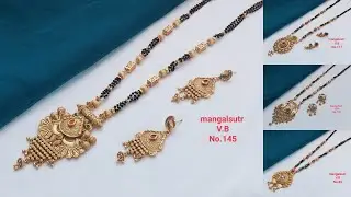 New Arrival Mangalsutra Designs With Beautiful Locket & Matched Earrings For Wholesale Price Online