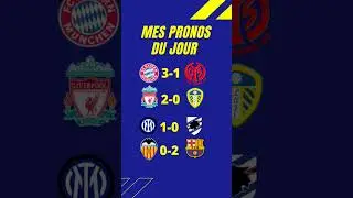 PRONOSTIC FOOT, MES 4 PRONOS DU JOUR , #pronostic,#football