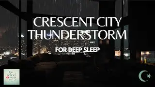 Rain Sounds for Sleep | Heavy Rain ASMR | Crescent City Ambience