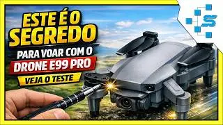 Como Calibrar H&eacute;lices do Drone E99 Pro! Teste Voando Dentro de Casa