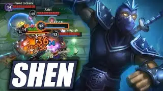 Wild Rift Shen Baron Lane Gameplay Season 12 (Build & Runes)