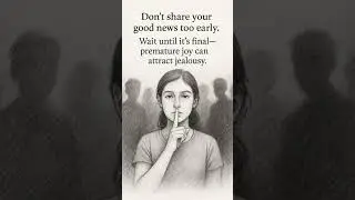 Don't share yourgood news too early 🙂 #motivation #shorts
