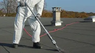 Removal of APP Waterproofing Membrane | Scrap Air tool || Bitumen Membrane || Membrane Waterproofing