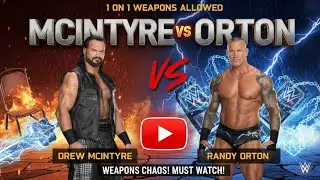 NO RULES! 😱 Drew McIntyre vs Randy Orton | WWE Weapons Match