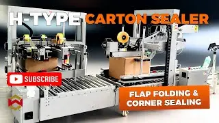 WIN-WIN PACK H-Type Carton Sealer with Flap Folding and Corner Sealing | Case Sealer | Packaging