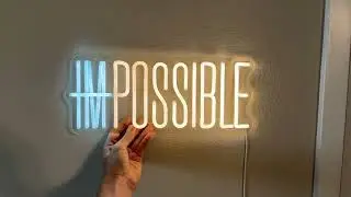 I'M POSSIBLE LED Neon Sign, 5 Brightness Adjustable Neon Signs Review