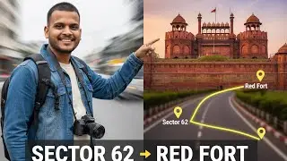 Sector 62 to Red Fort vlog #viral #video #vlog #delhi #venezuela 